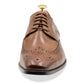 Caseros Wingtip Chestnut Derby Leather Shoes