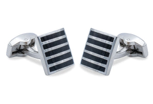 Cagua Chrome Horizontal Cufflink