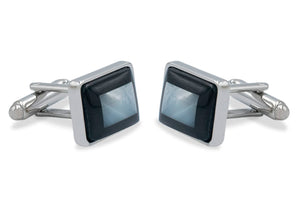 Aragua Chrome Rectangle Cufflink