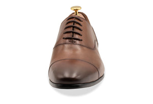 Calafate Straight Cap Chestnut Oxford Leather Shoes