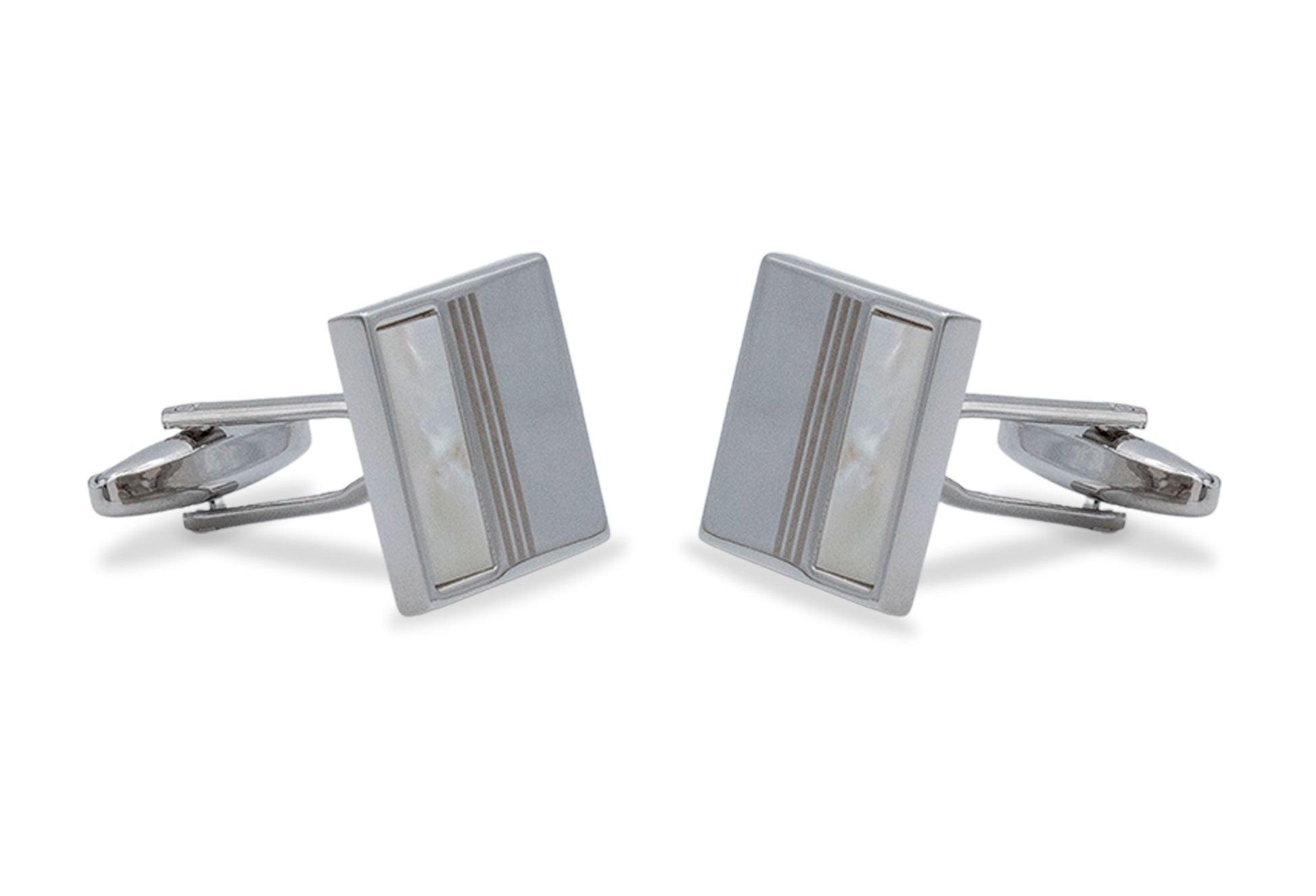 Lara Faux Mother Of Pearl Geometric Cufflink