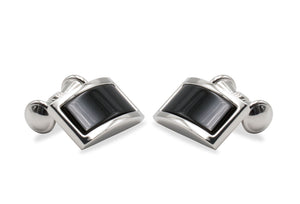 Araya Chrome Trumpet Cufflink