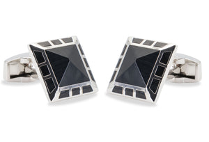 Mancora Square Chrome Cufflink