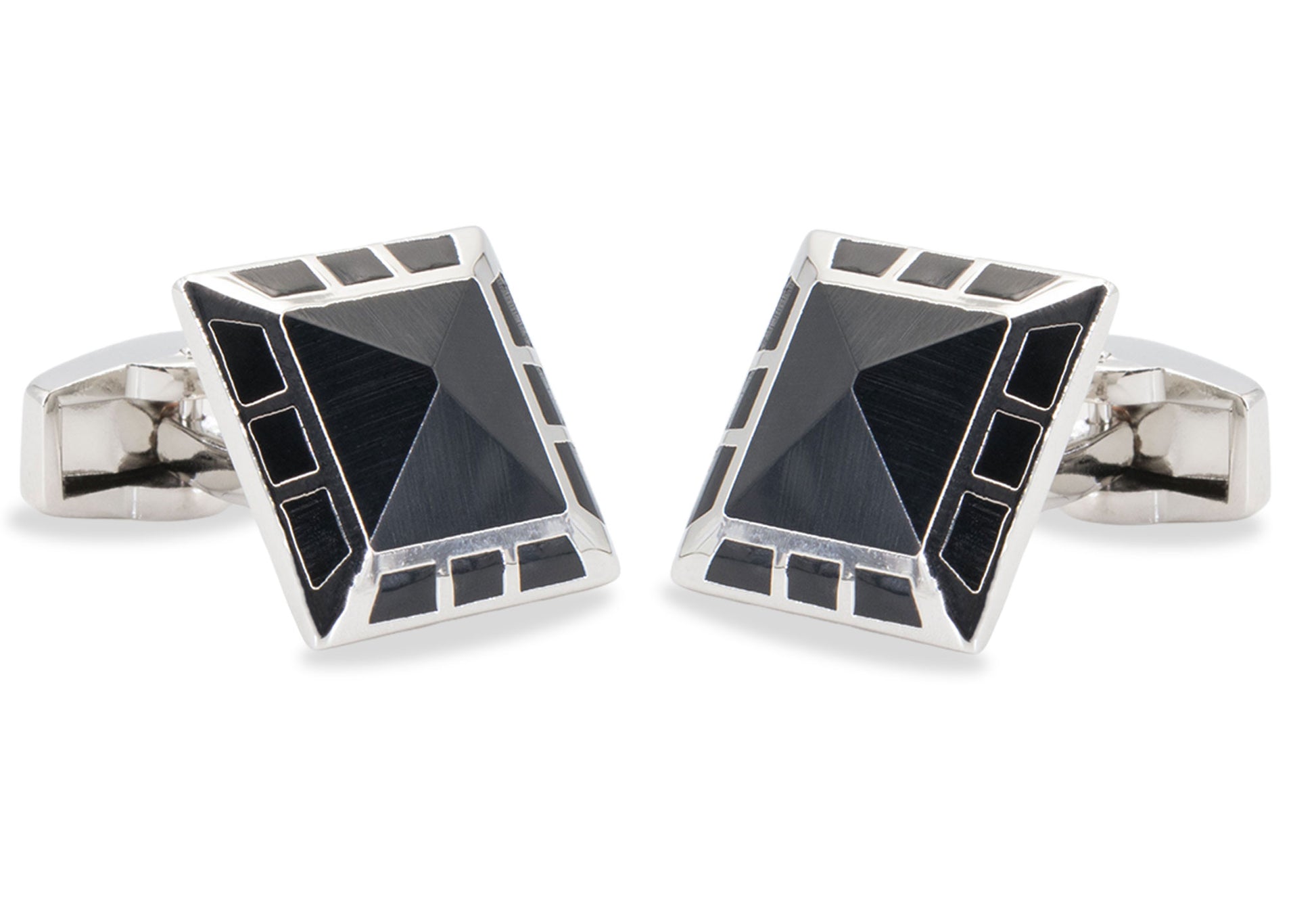 Mancora Square Chrome Cufflink