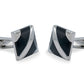 Cagua Chrome Diagonal Cufflink