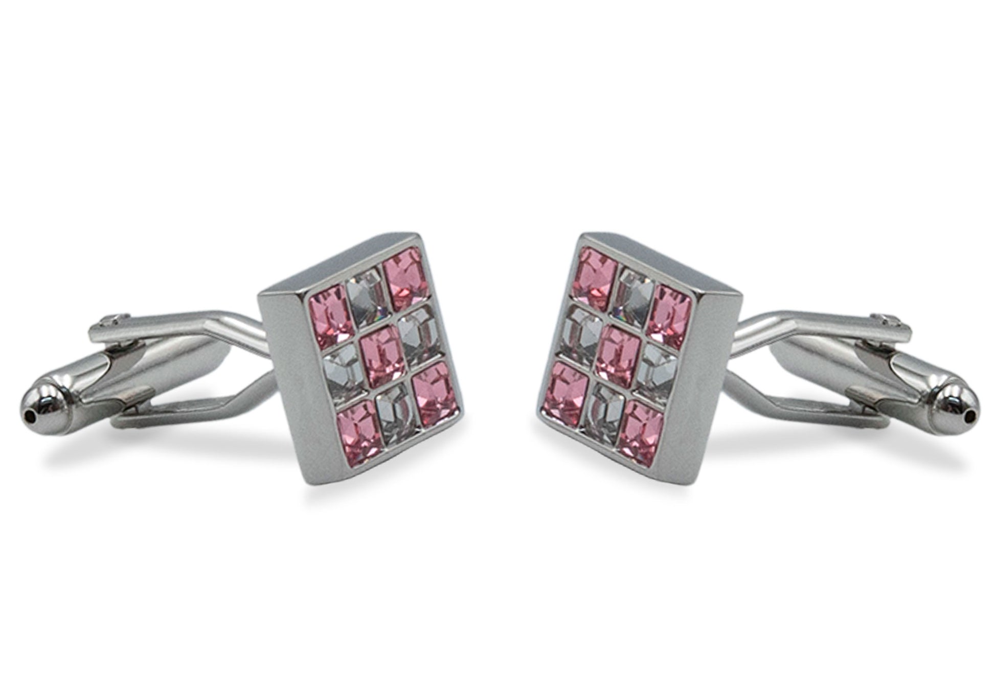Isla II Pink Diamonte Cufflink