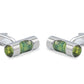 La Grita Chrome Hour Glass Cufflink