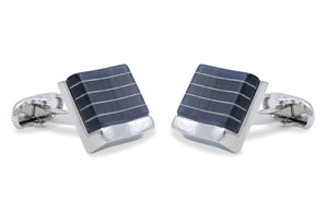 Merida Navy Chrome Cufflink