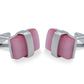 Araure Chrome Pink Cufflink