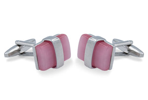 Araure Chrome Pink Cufflink