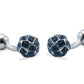 Sinamaica Teal Diamonte Cufflinks