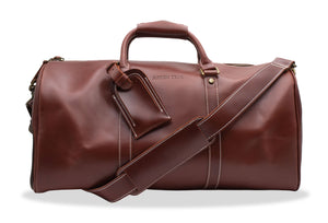 Bogota Black Vintage Leather Duffle