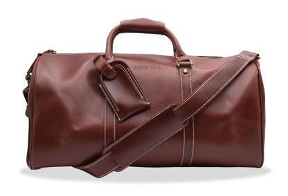 Bogota Black Vintage Leather Duffle