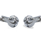 Ojeda Chrome Rib Knot Cufflinks