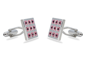 Isla II Pink Diamonte Cufflinks