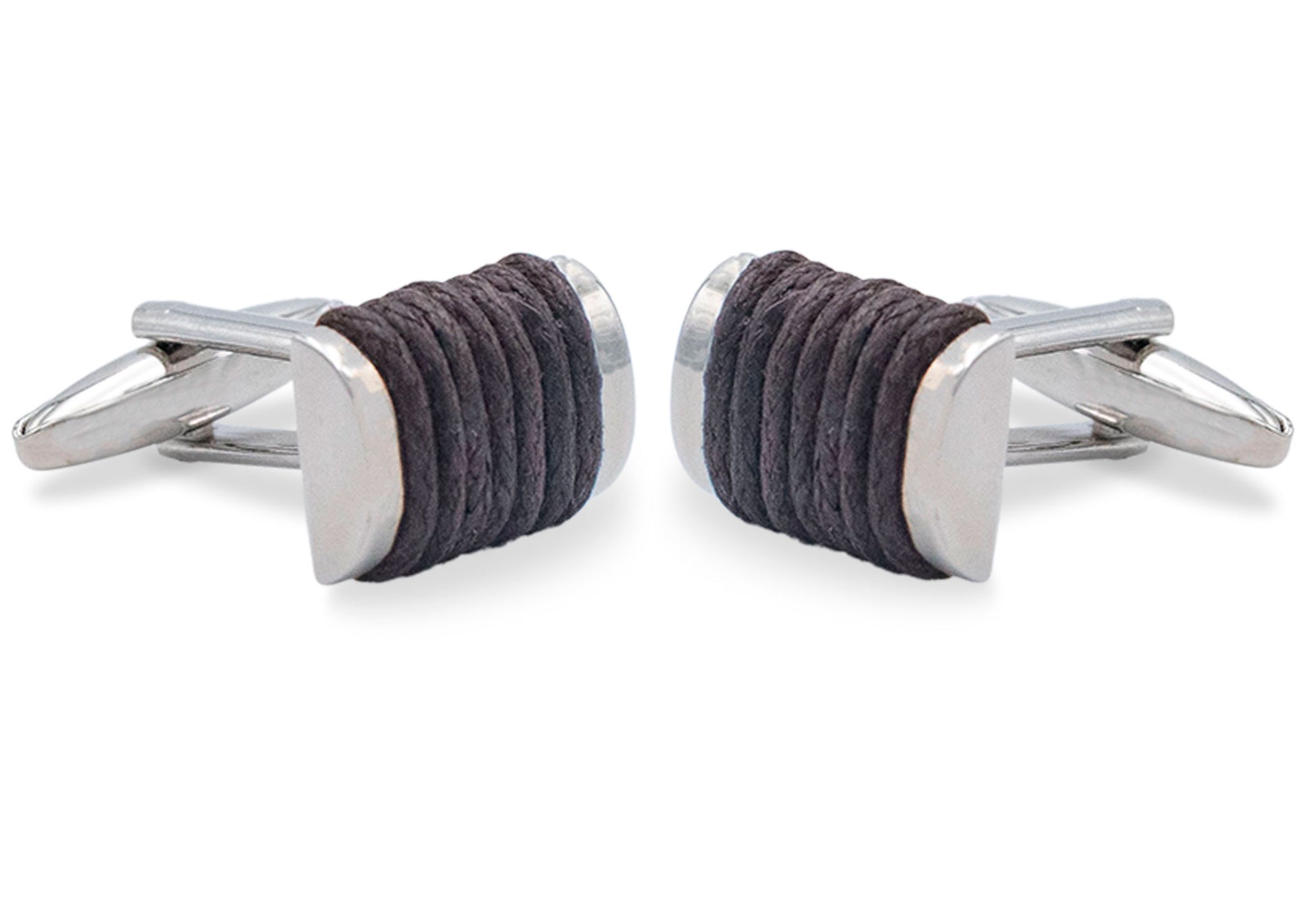 Caribe Brown Ribbed Cufflink