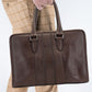 Envigado Walnut Leather Compact Messenger Bag