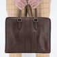 Envigado Walnut Leather Compact Messenger Bag