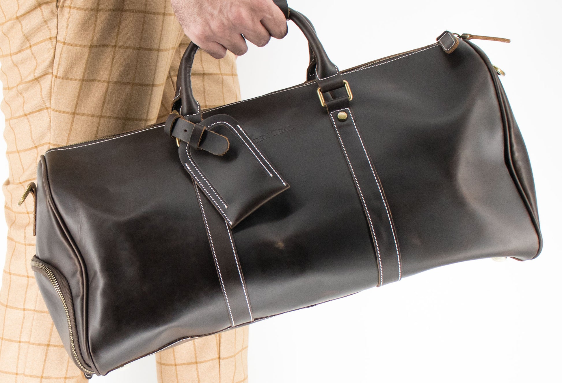 Bogota Walnut Vintage Leather Duffle