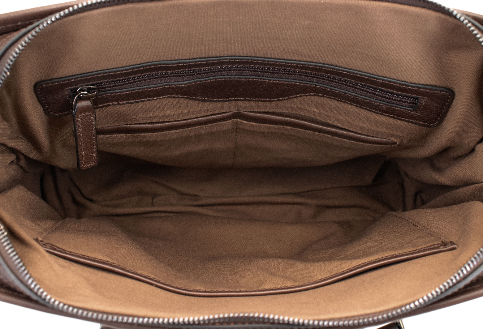 Envigado Walnut Leather Compact Messenger Bag