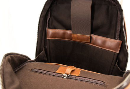 Sevilla Chestnut Leather Backpack