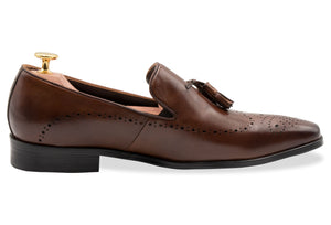 Pergamino Pecan Tassle Loafer