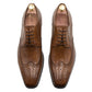 Caseros Wingtip Chestnut Derby Leather Shoes